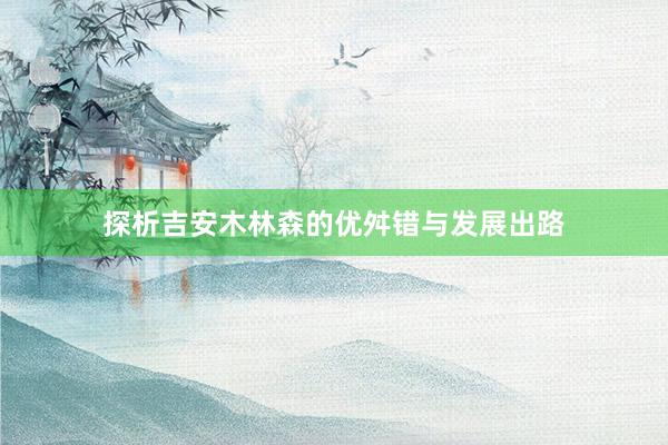 探析吉安木林森的优舛错与发展出路